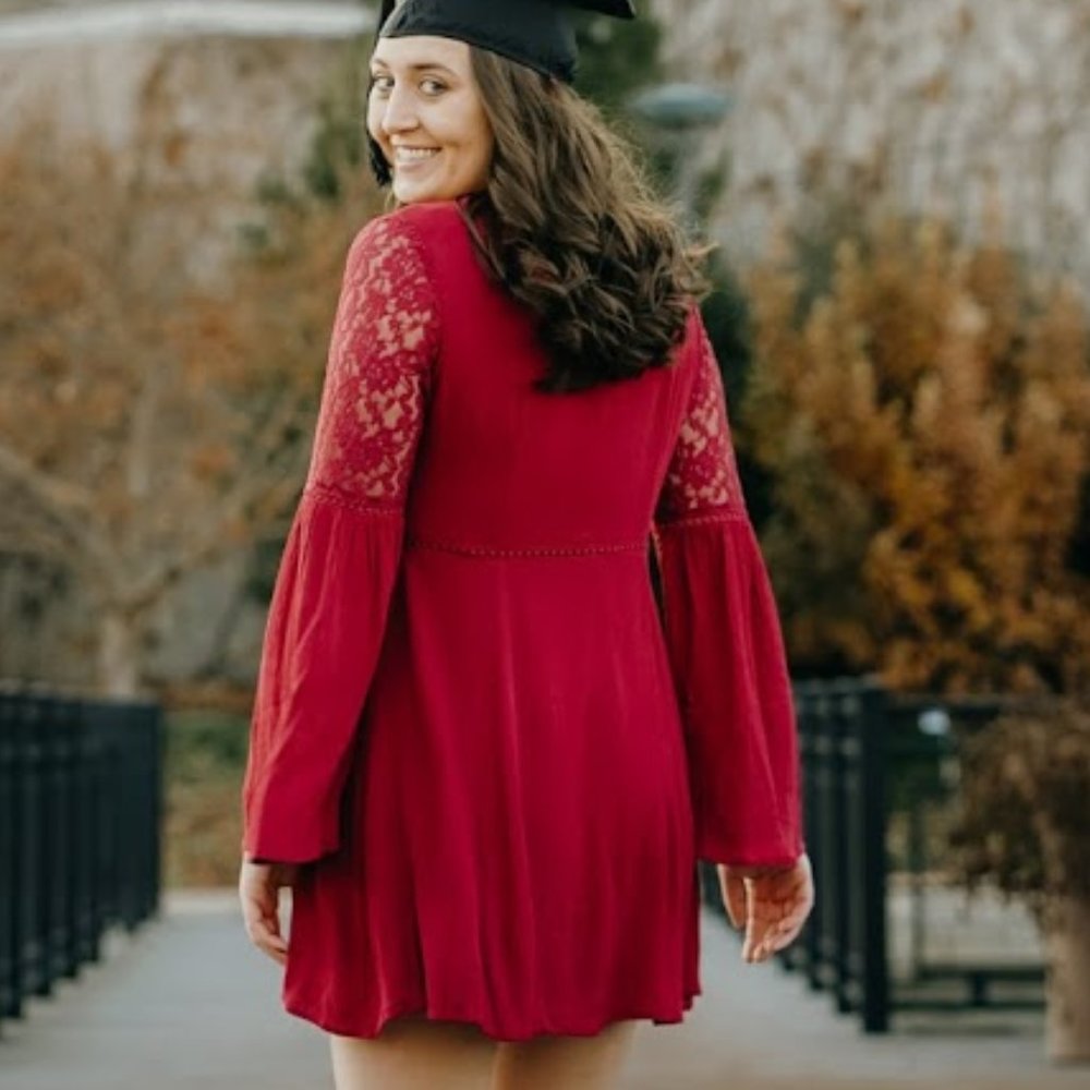 Altar'd State Red Lace Dress